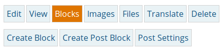 page blocks tabs